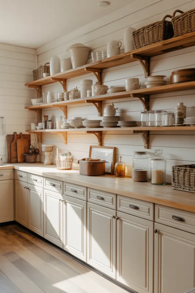 Open Wood Shelving