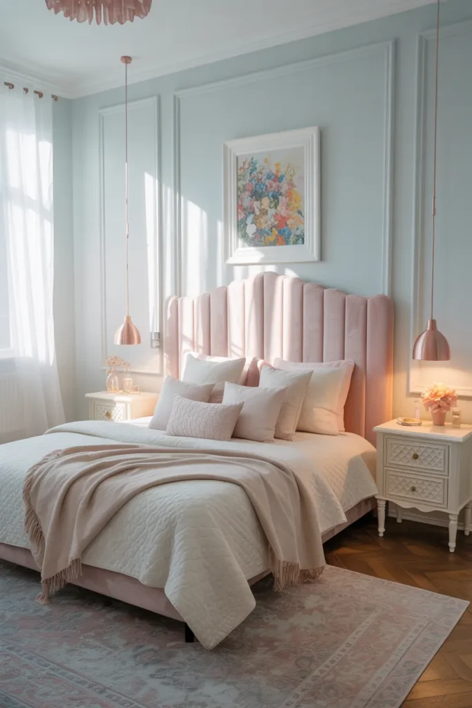 Powder Blue And Blush