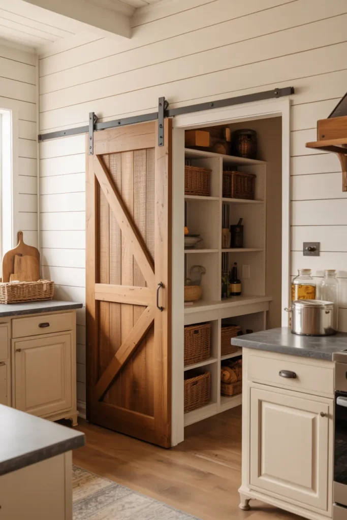 Sliding Barn Door Pantry