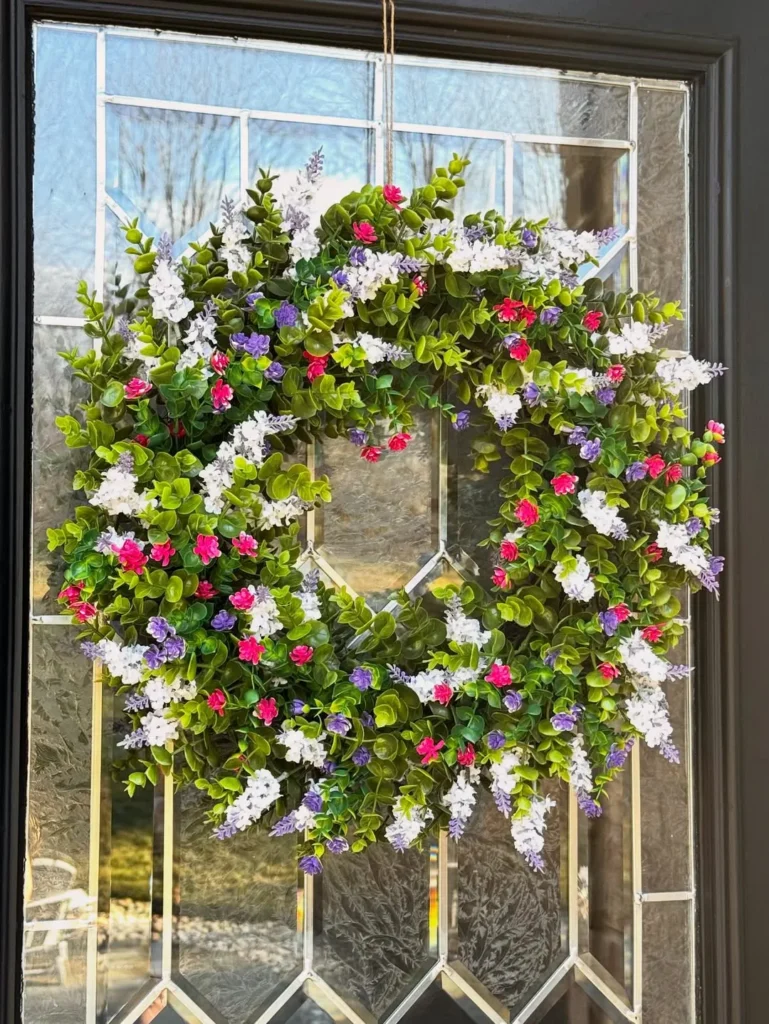 Pet-Friendly Floral Front Door Wreath