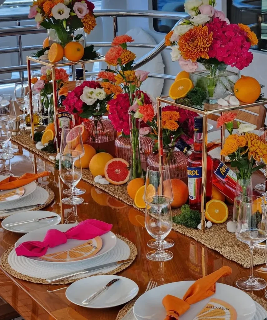 Aperol Spritz Summer Tablescape