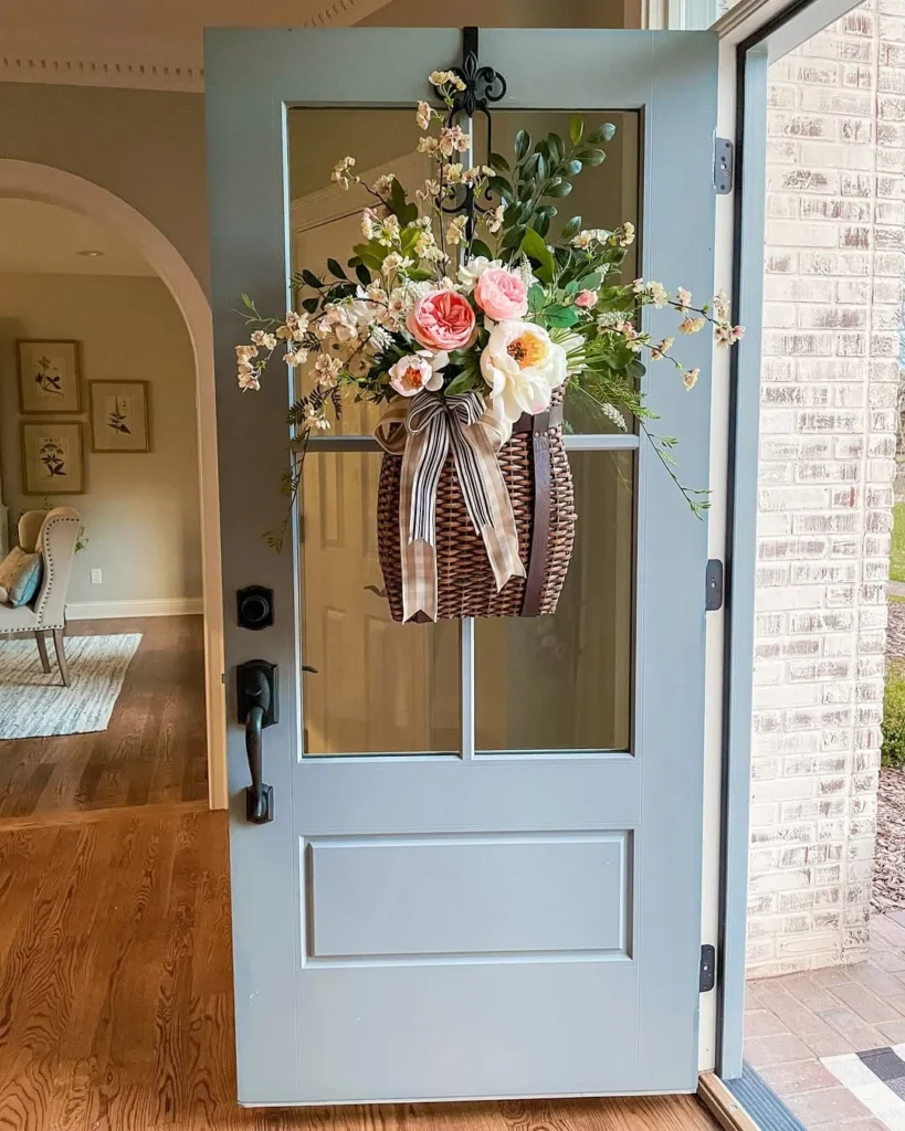 Basket Flower Door Hanger