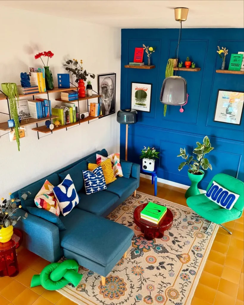 Blue Summer Living Room