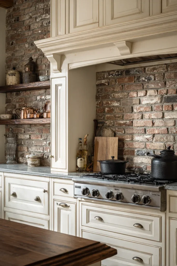 Brick Backsplash Farmhouse Focus