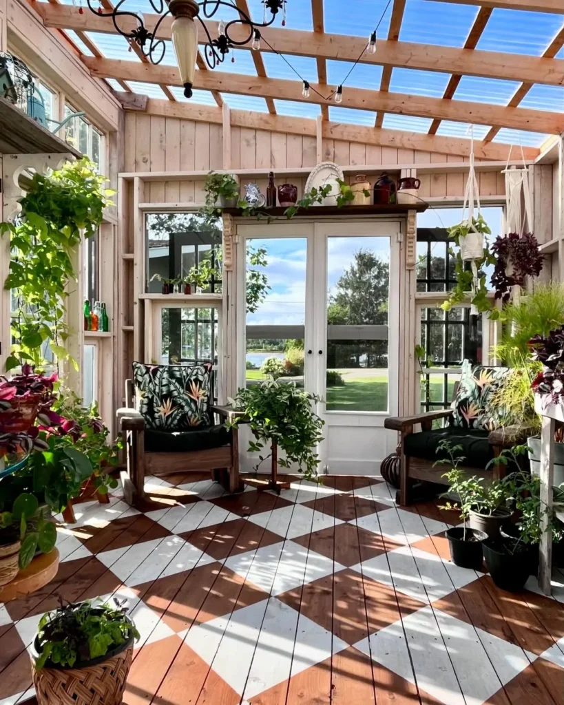 Charming Plant-Filled Garden House