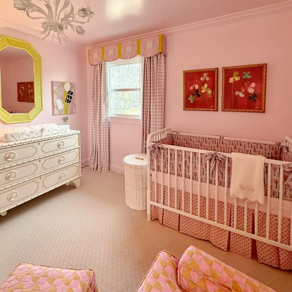 Classic Blush Nursery With Elegant Heirloom Accents