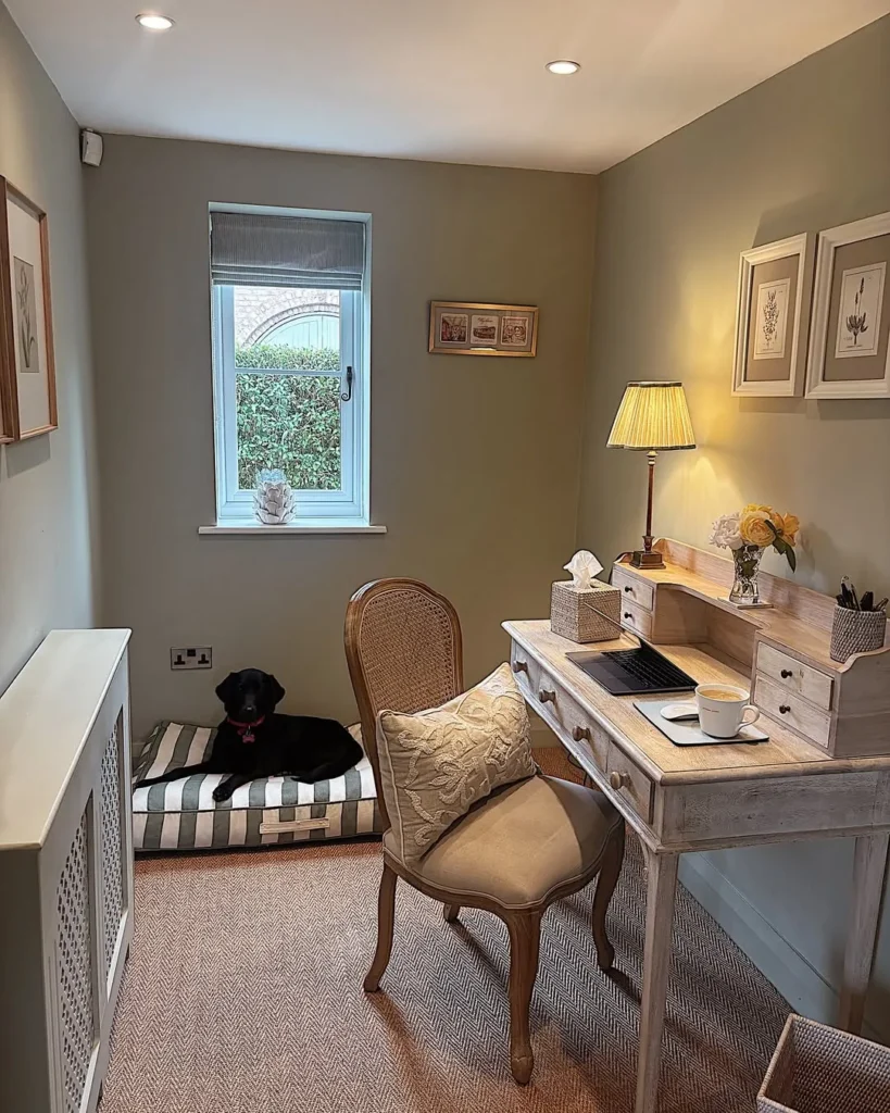 Classic Vintage Home Office Corner