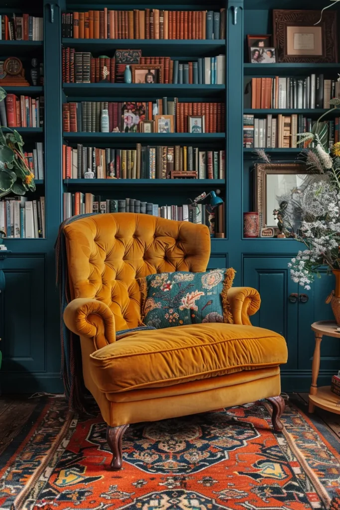 Colorful Eclectic Library Design