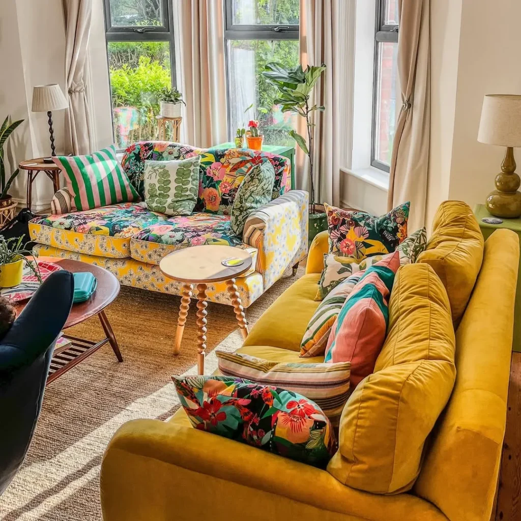 Colorful Eclectic Summer Lounge