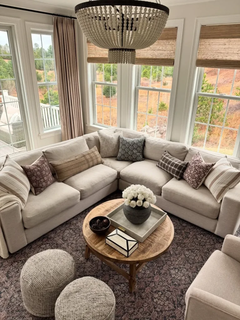 Cozy Neutral Window Seat Corner