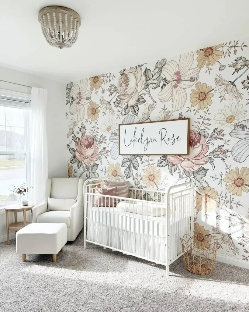 Dusty Rose Nursery With Quiet Cozy Comfort