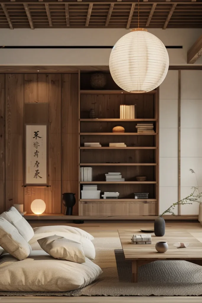 Japanese Inspired Reading Space