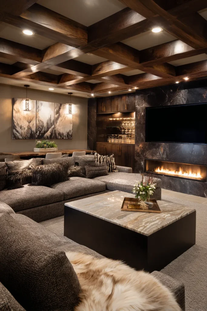 Luxury Basement Hangout Space