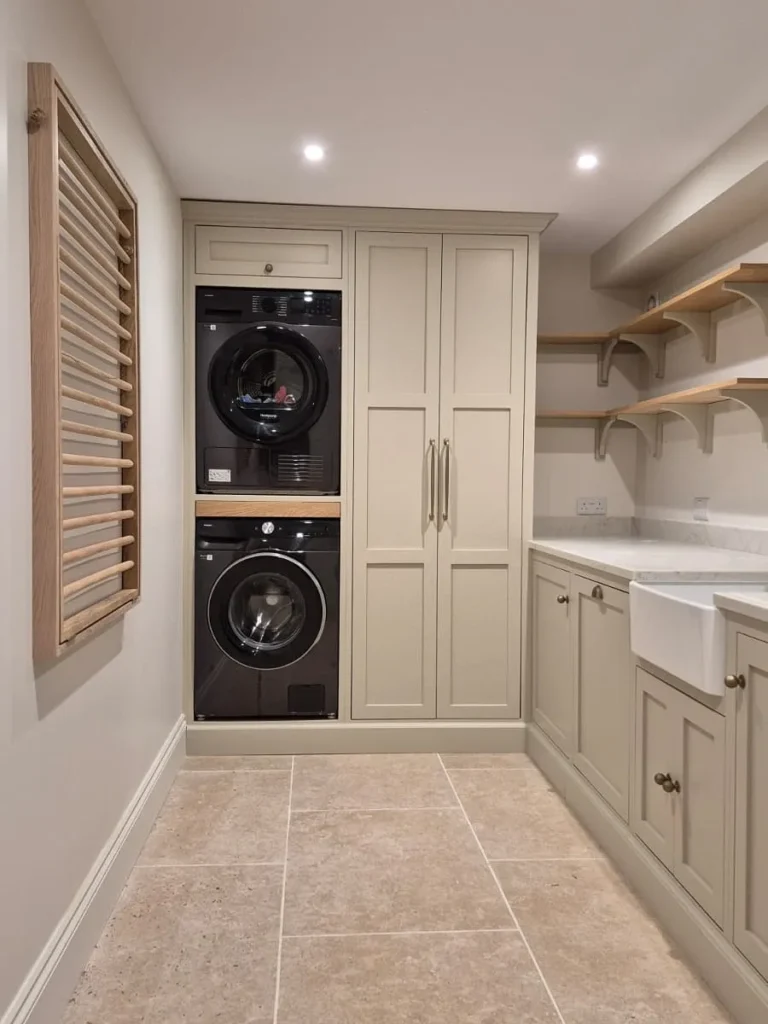 Minimal Cream Laundry Space