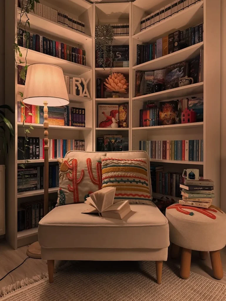 Minimal Wall Shelf Library