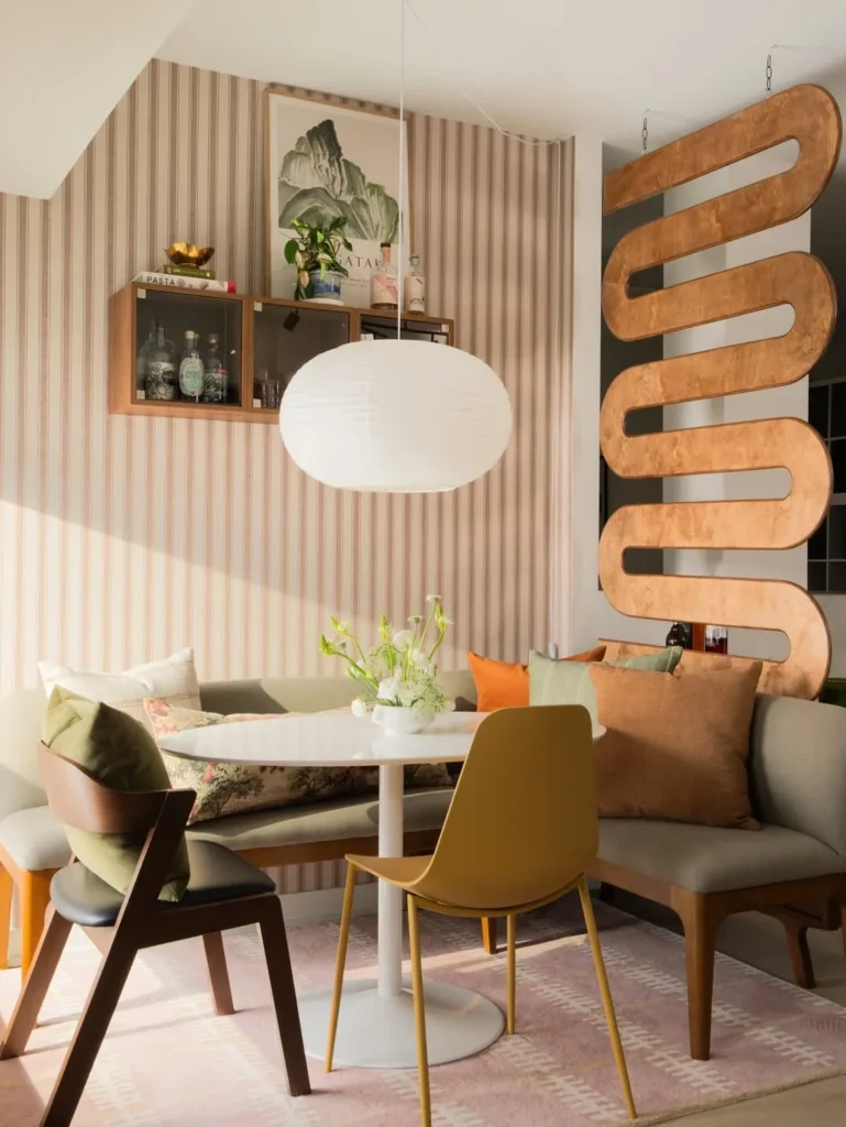 Modern Bench Seating Dining Corner