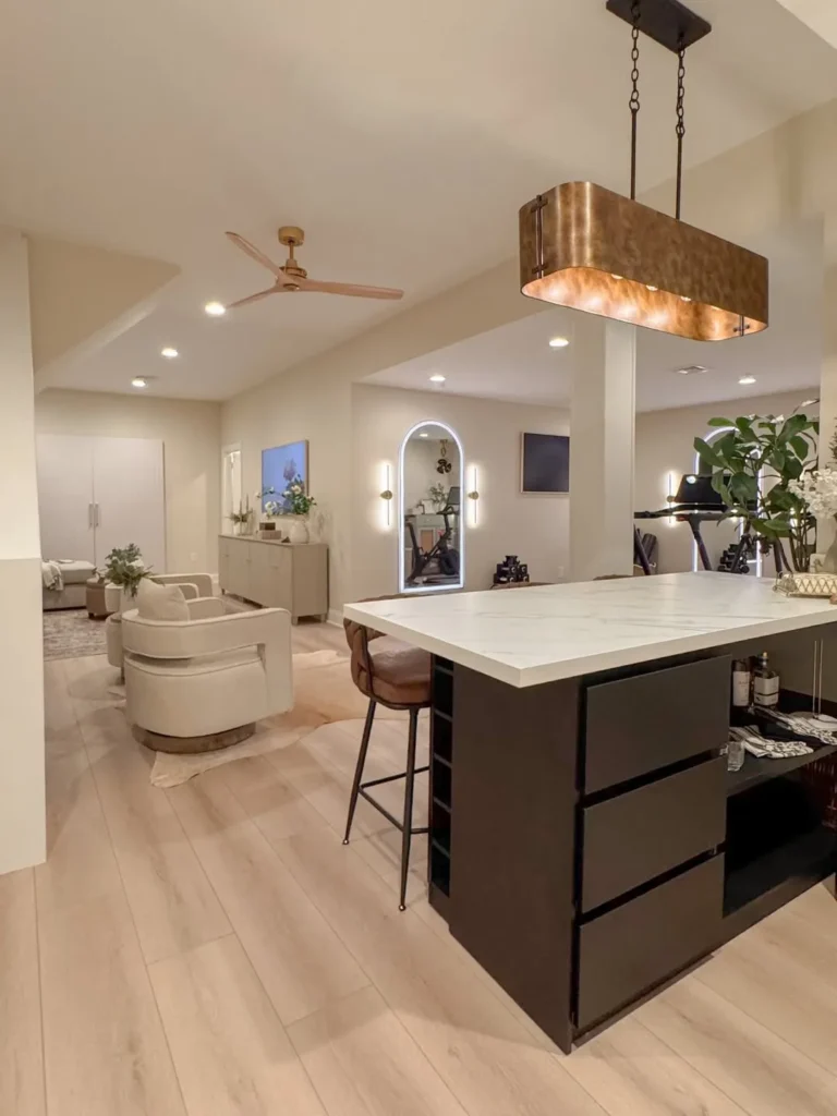 Modern Island Dining Space