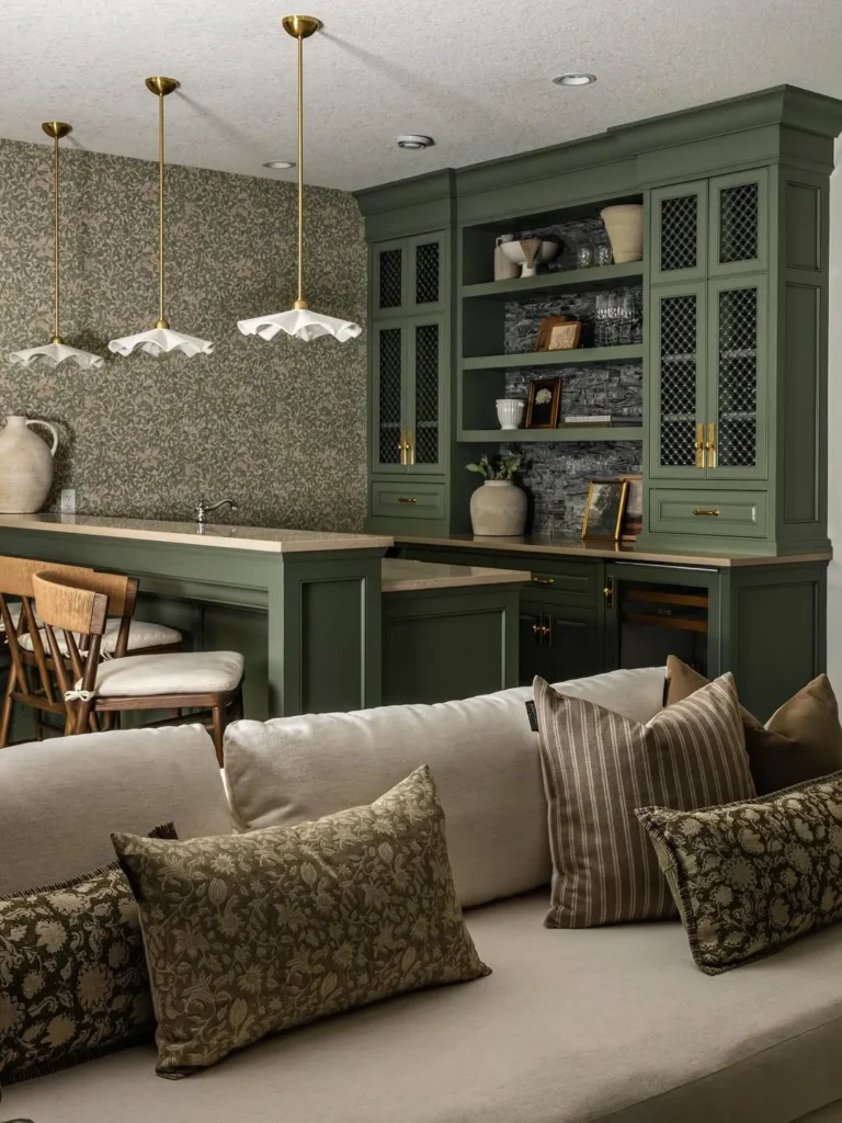 Olive Green Dining Bar