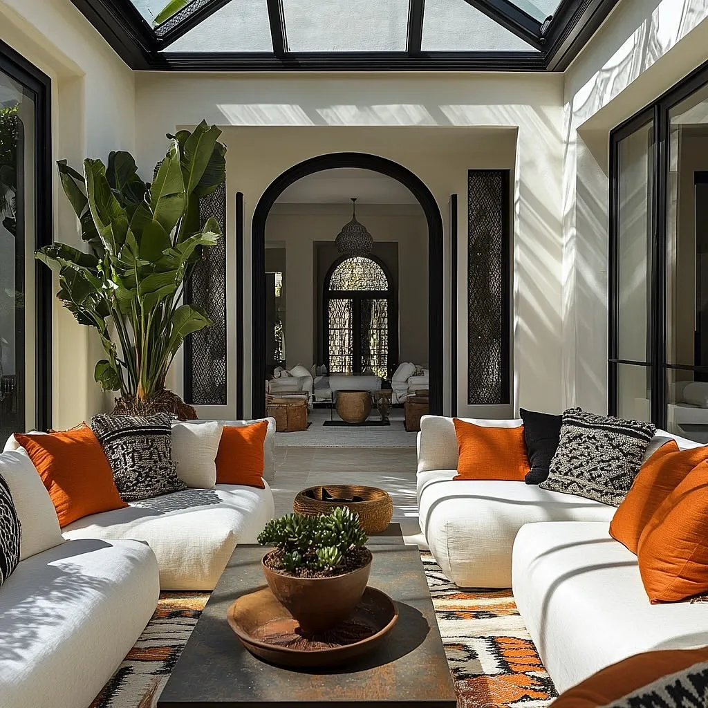 Open-Air Mediterranean Courtyard Lounge