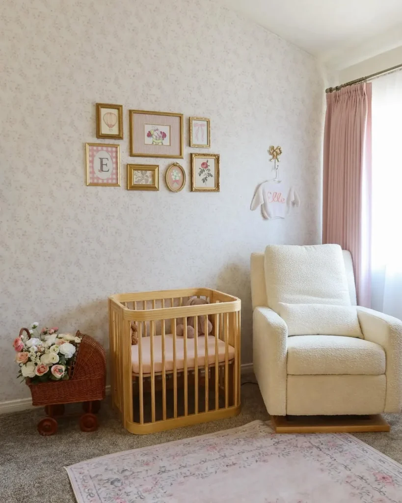 Soft Meadow Nursery With Delicate Whimsy