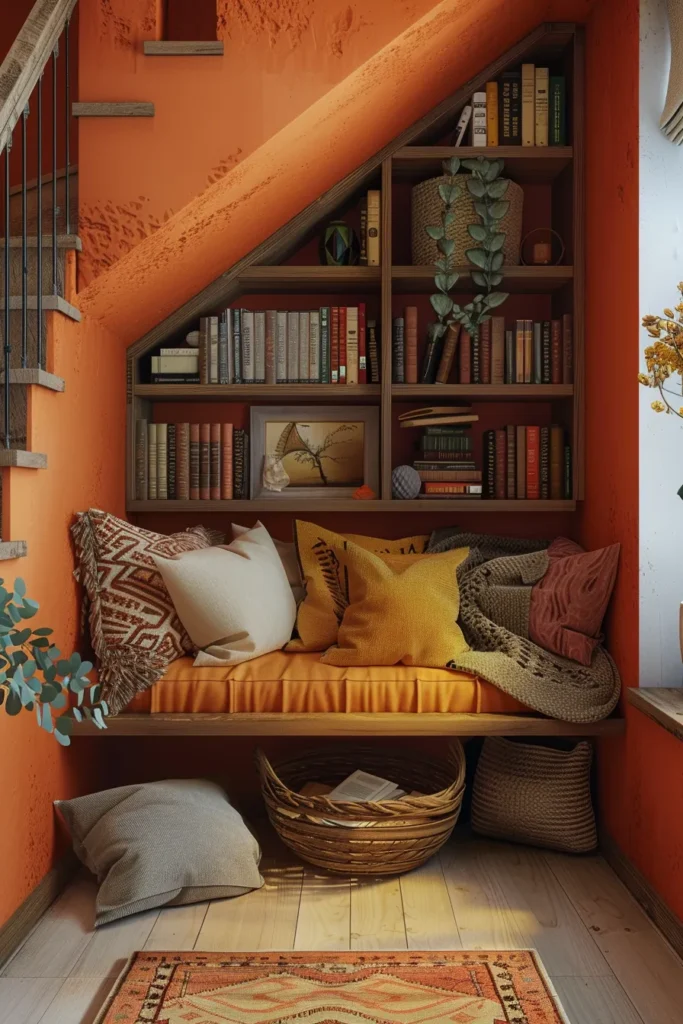 Under Stair Library Nook