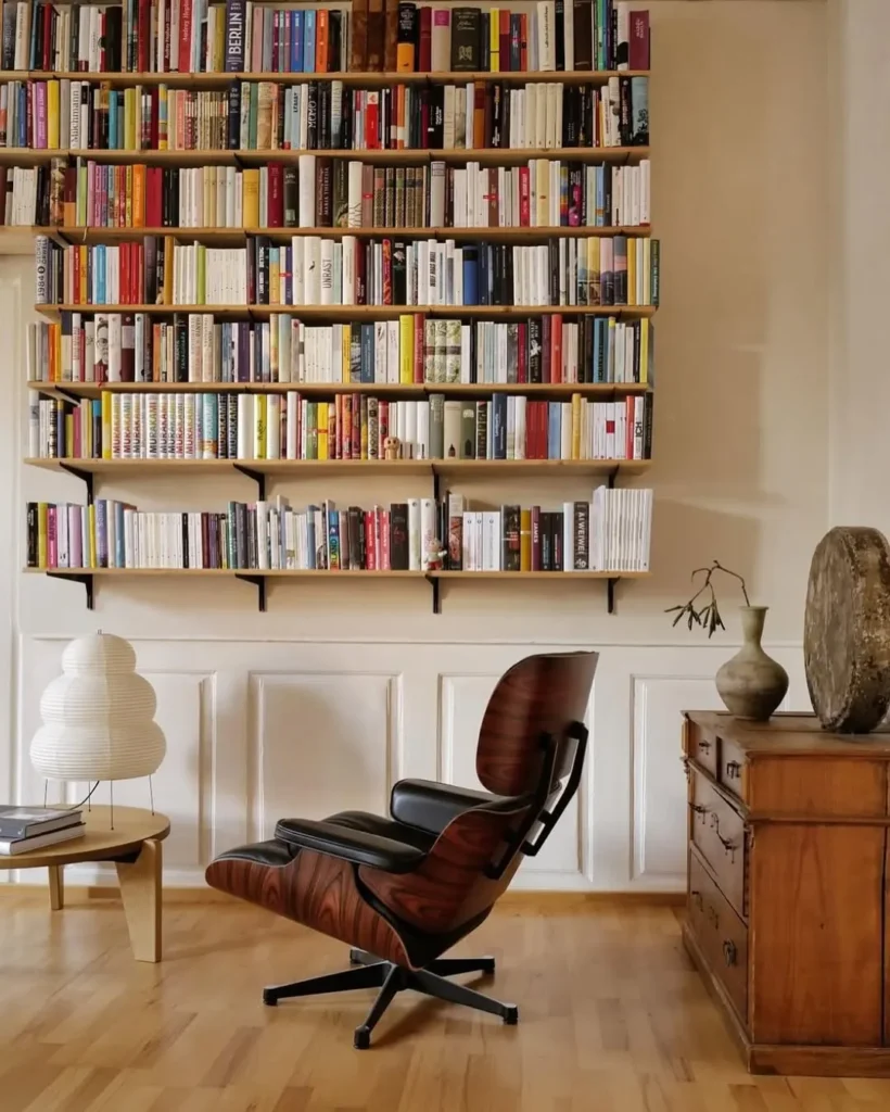 Under-Stairs Library Corner