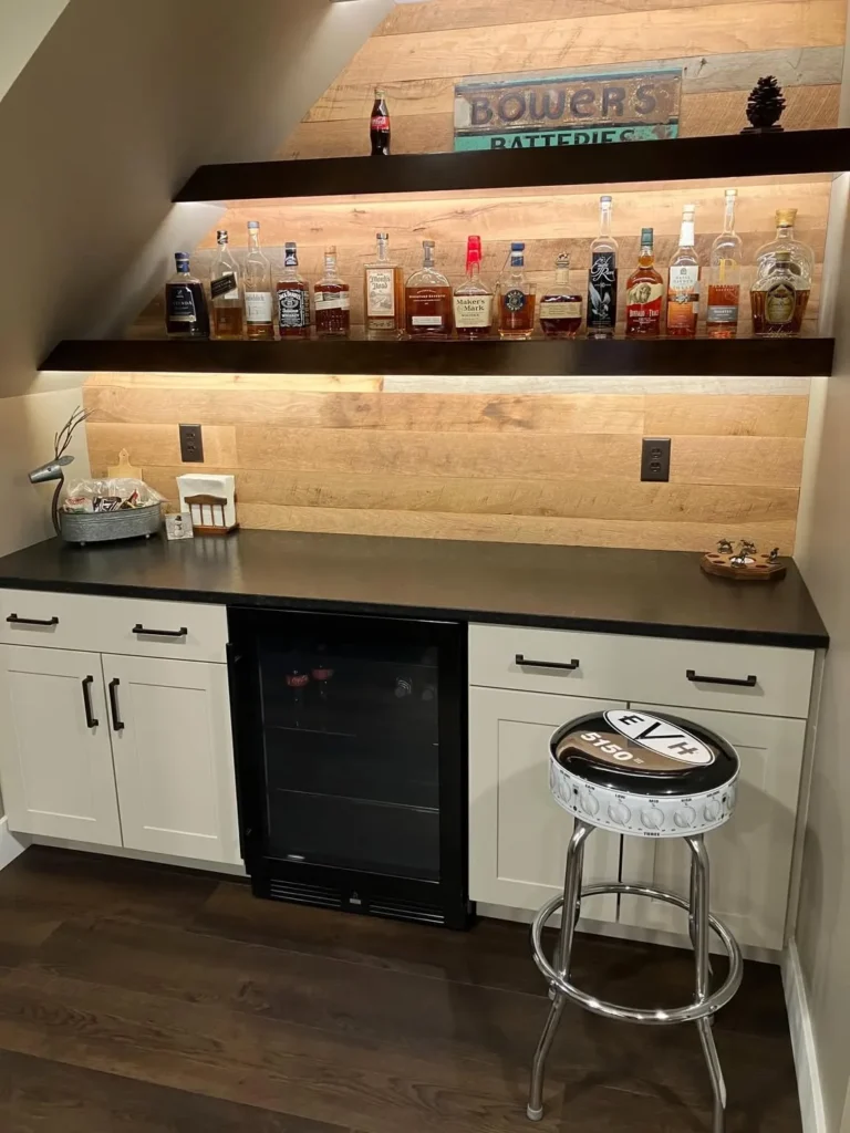 Under-Stairs Whiskey Bar Nook