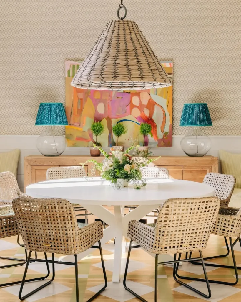 Woven Chair Dining Room Style