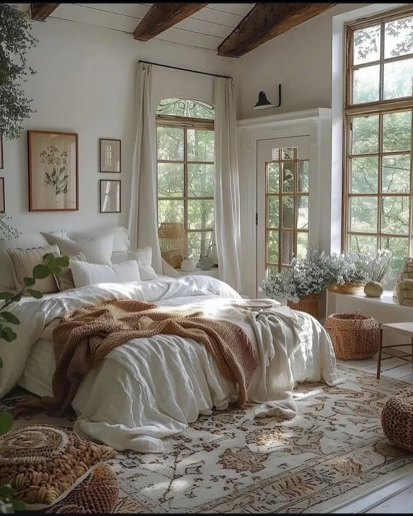 Bright Airy Farmhouse Bedroom Retreat