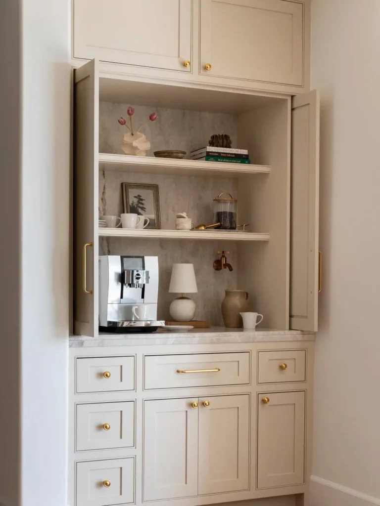 Built-In Cabinet Coffee Nook