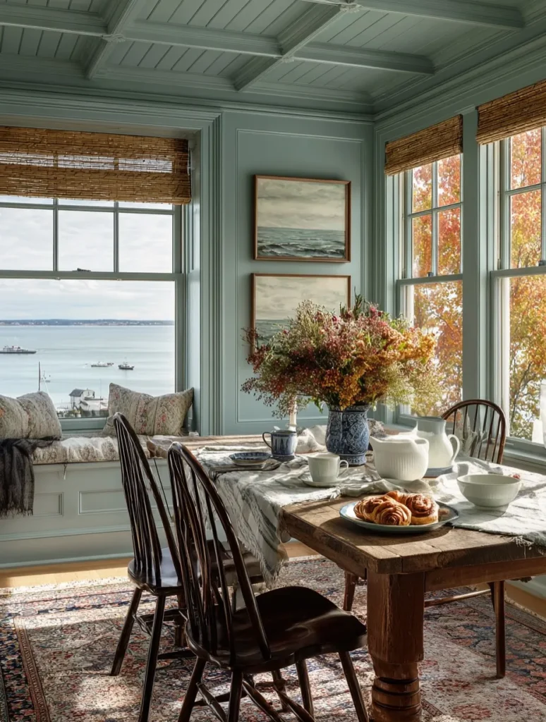 Coastal Dining Room with Sea View