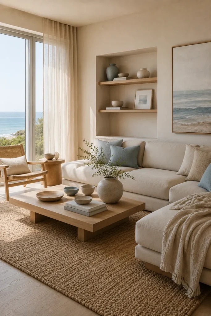 Coastal View Sitting Area Living Room