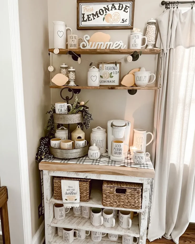 Coffee Bar Theme Drink Station