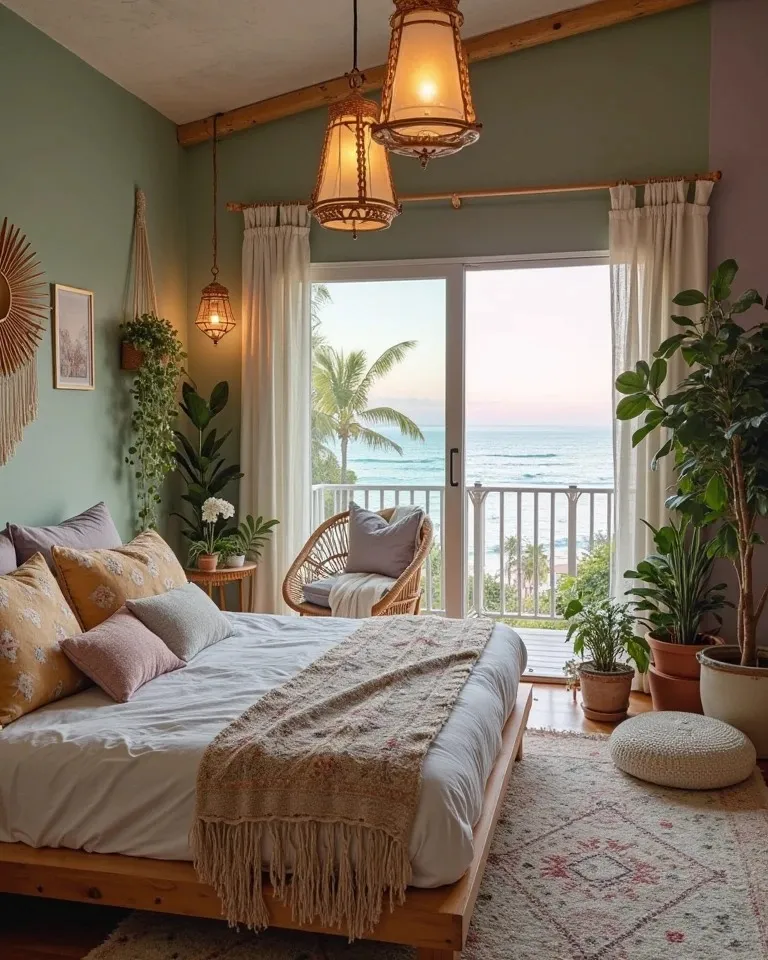 Farmhouse Bedroom With Ocean View Vibes