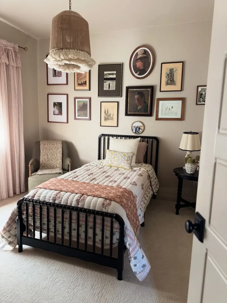 Fringed Pendant Bedroom Style