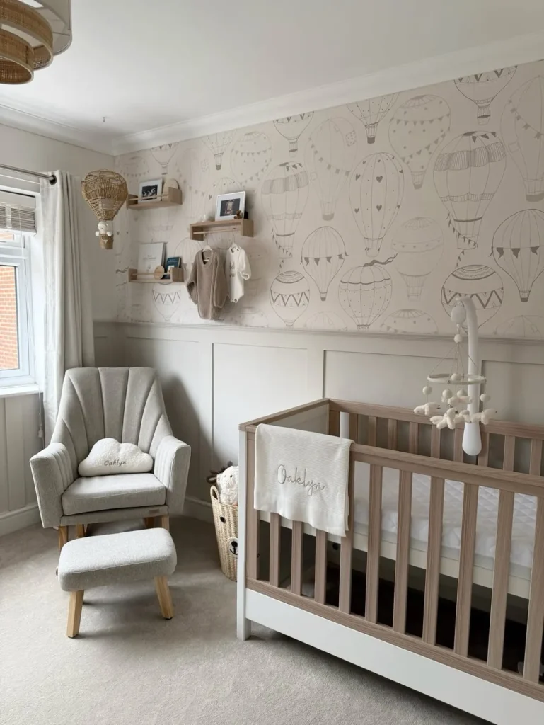 Hot Air Balloon Wallpaper Nursery