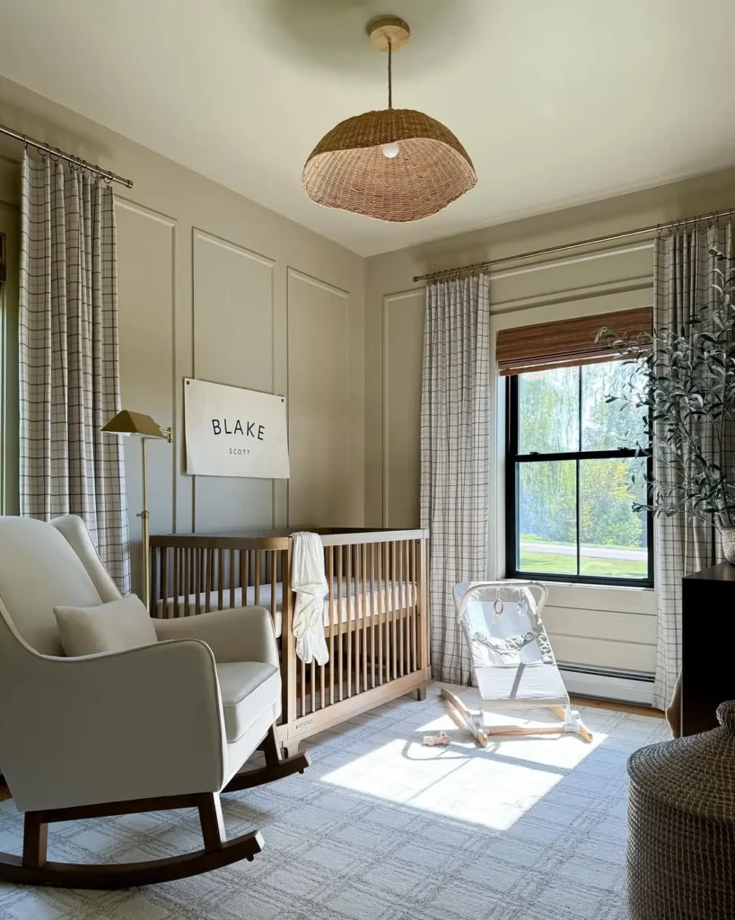 Modern Beige Baby Boy Nursery
