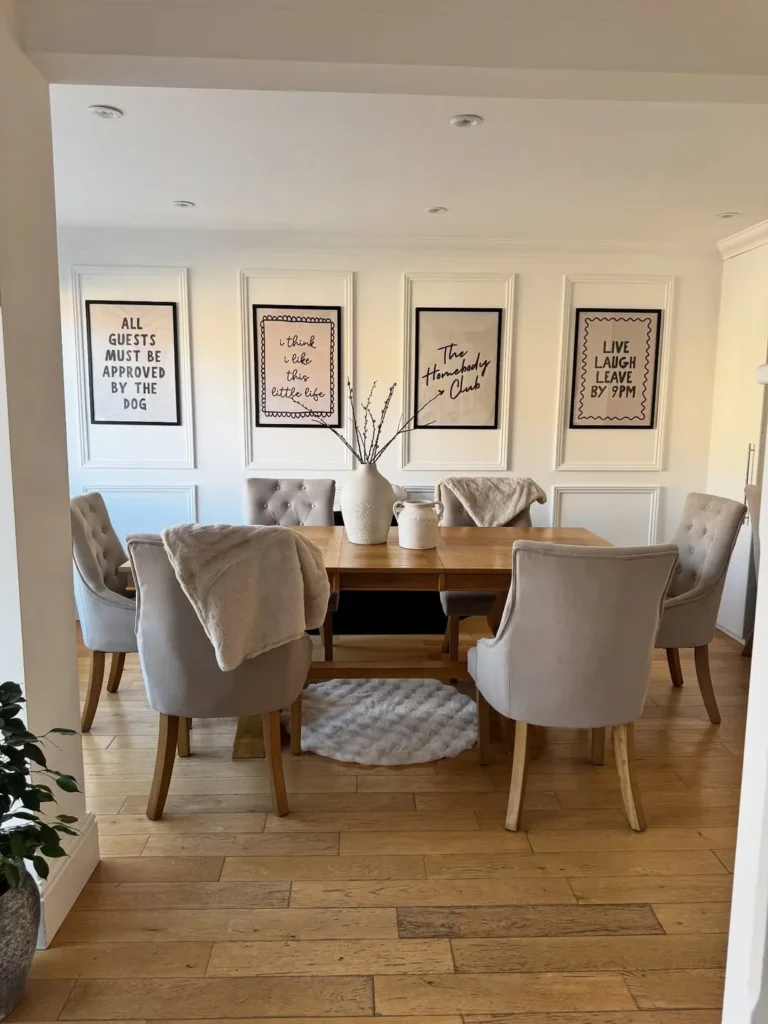 Neutral Dining Room Wall Art Gallery