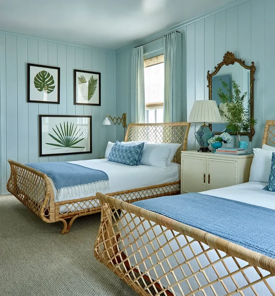 Rattan Twin Guest Room