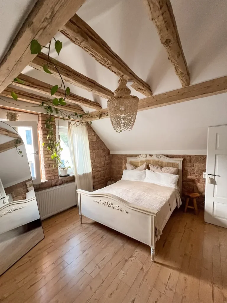 Rustic Attic Boho Farmhouse Bedroom
