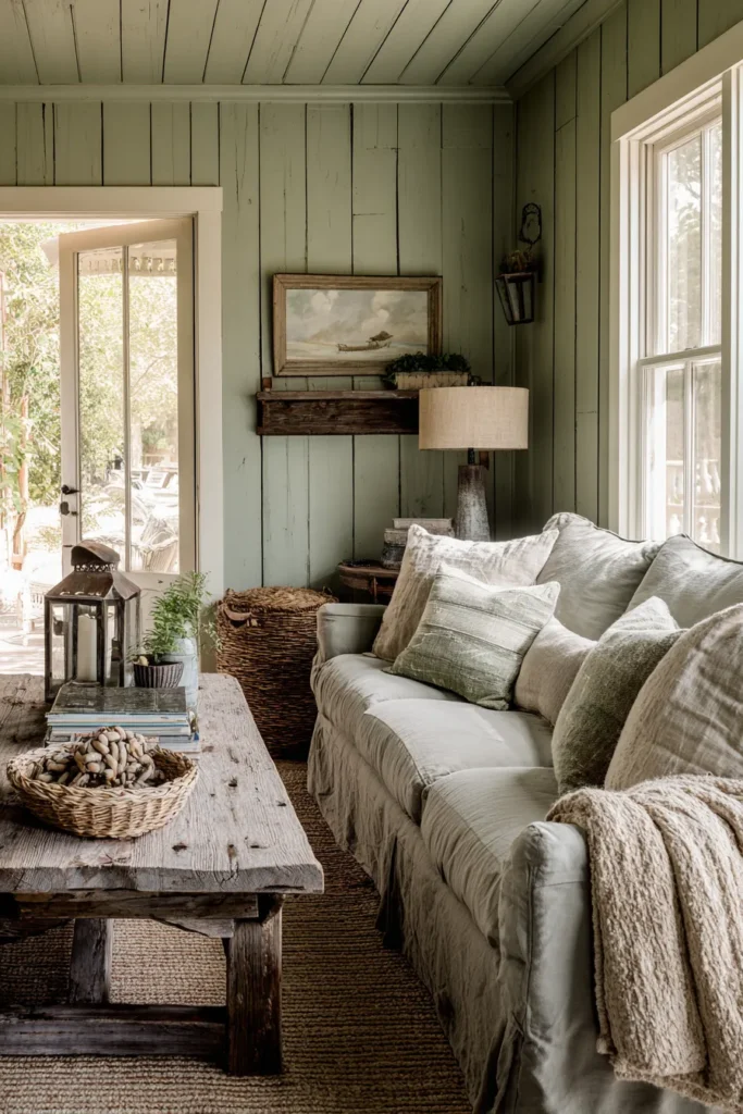 Rustic Sage Living Room