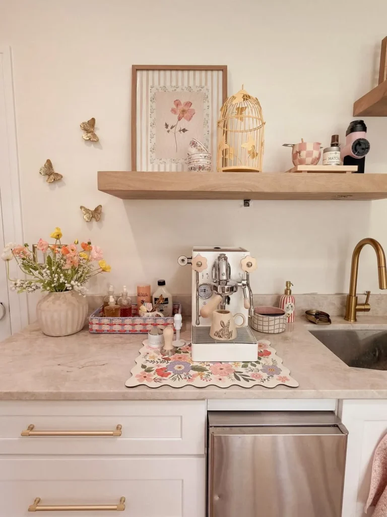 Soft Pink Coffee Corner