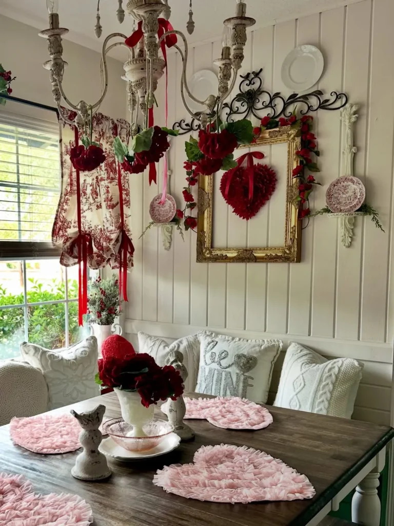 Valentine Dining Room Wall Decor With Vintage Frame
