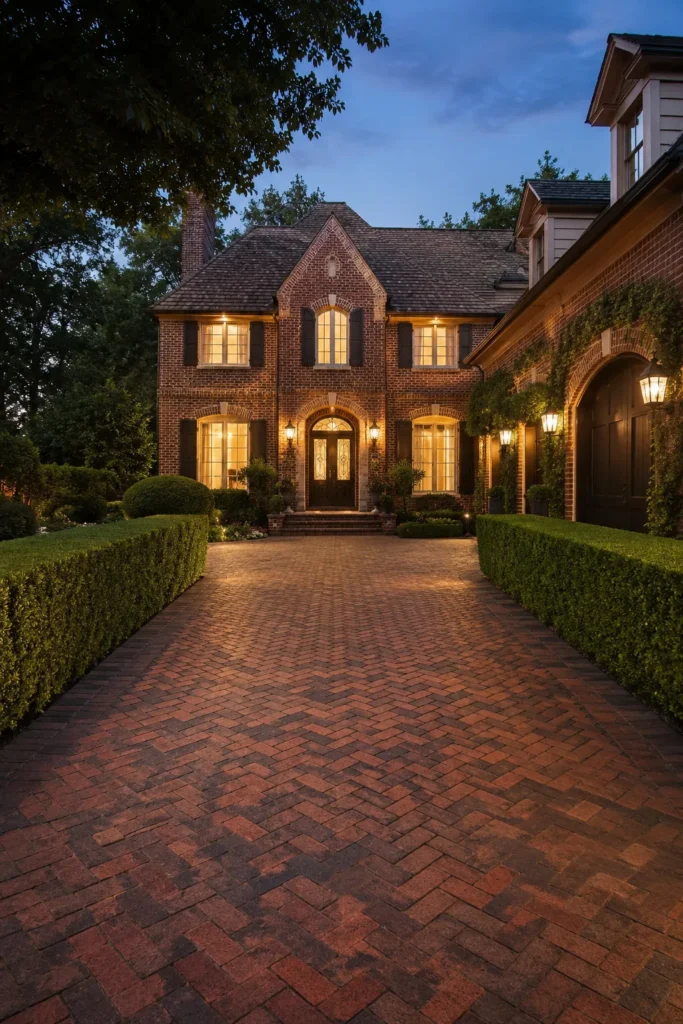 Brick Driveway Ideas for Traditional Homes