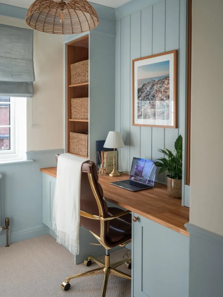 Built-In Home Office Setup for Small Spaces