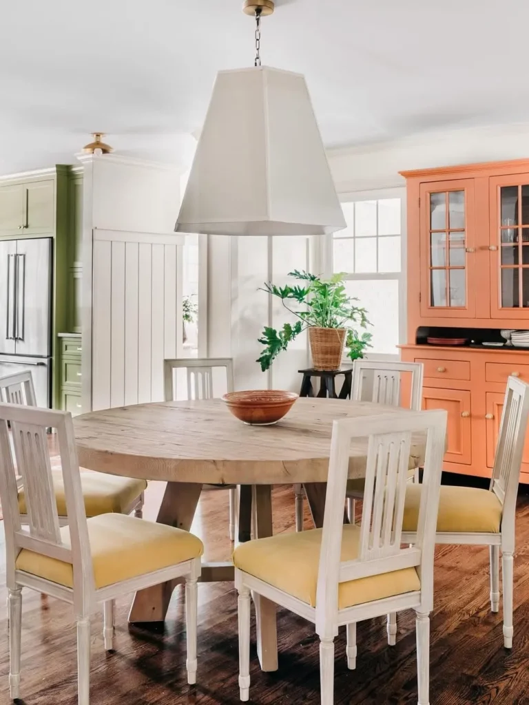 Colorful Kitchen Dining Room With Cottage Character