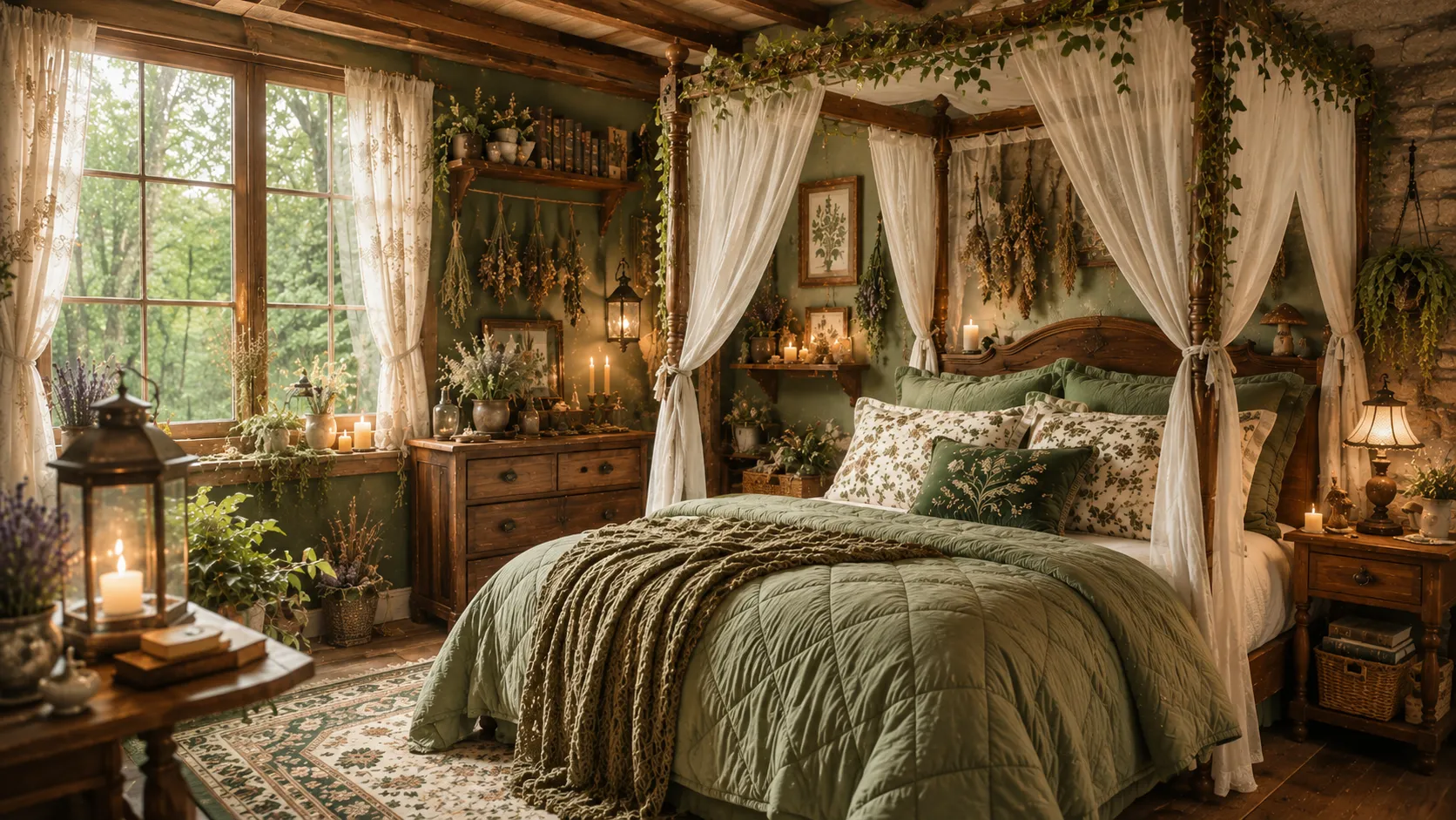 Dark Cottagecore Bedroom Ideas