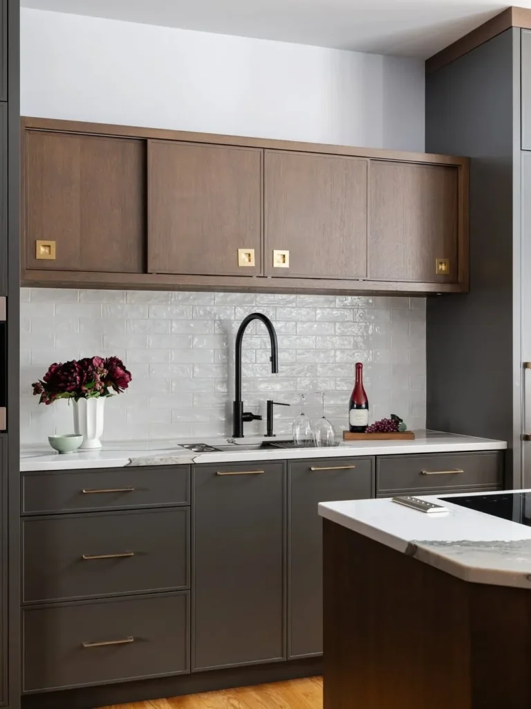 Dark Wood and Charcoal Cabinet Pairings to Try