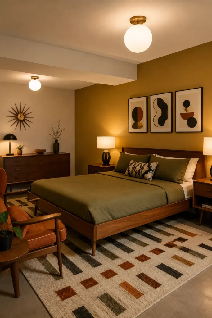Lavender Basement Bedroom With Plush Hotel Style Comfort