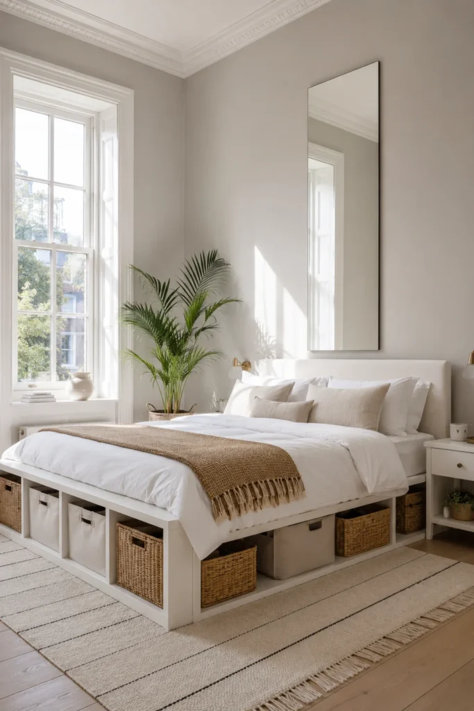 Light-Filled Bedroom With Built-In Storage Bed